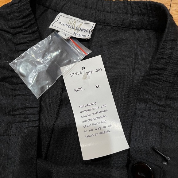 Nouveau Monde by Kaktus Linen Blend Capri Pants Women’s XL Inseam 23” NWT - Picture 9 of 10